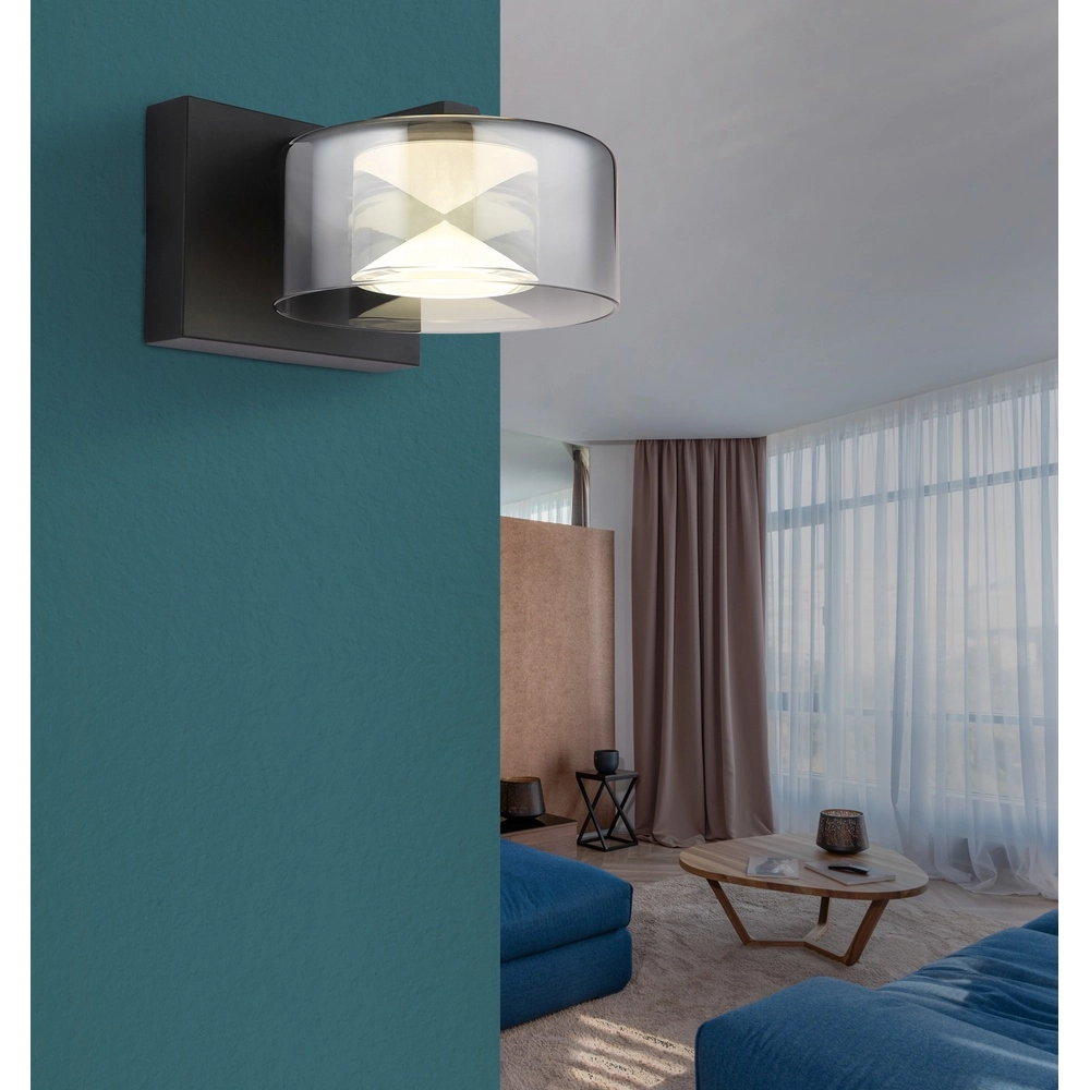 Lampe murale de conception Belinda Noir Globo 9007371533305