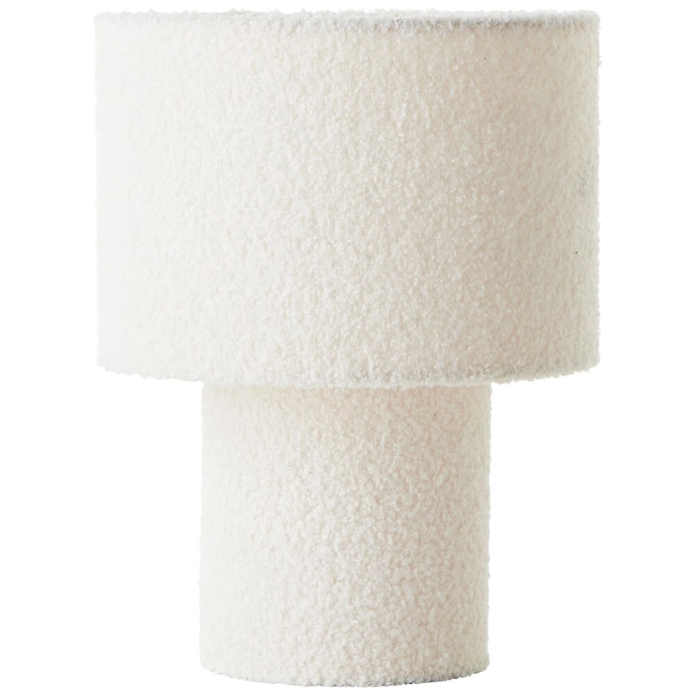 Lampe de table crème Teddy noir avec du blanc Brilliant 4004353447235