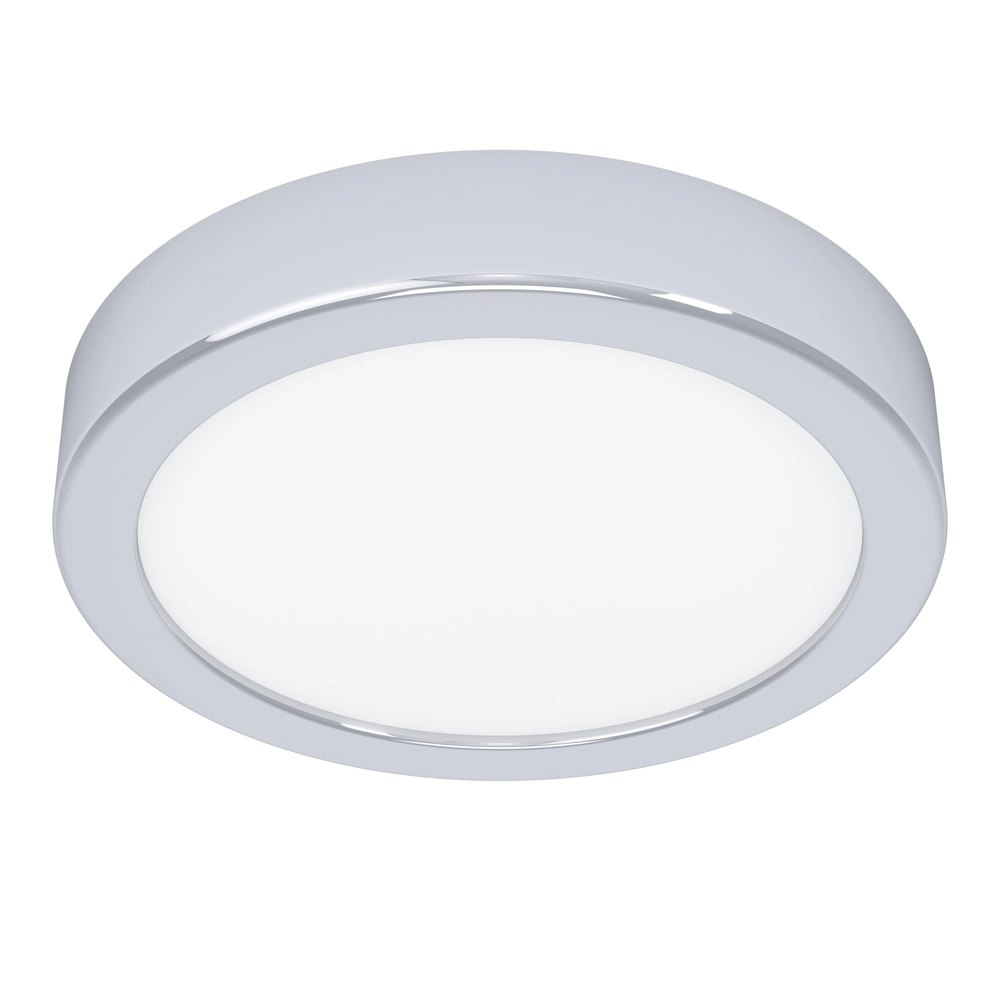 Lumière de plafond chromée Fueva 6 LED - Ø 16,6cm
