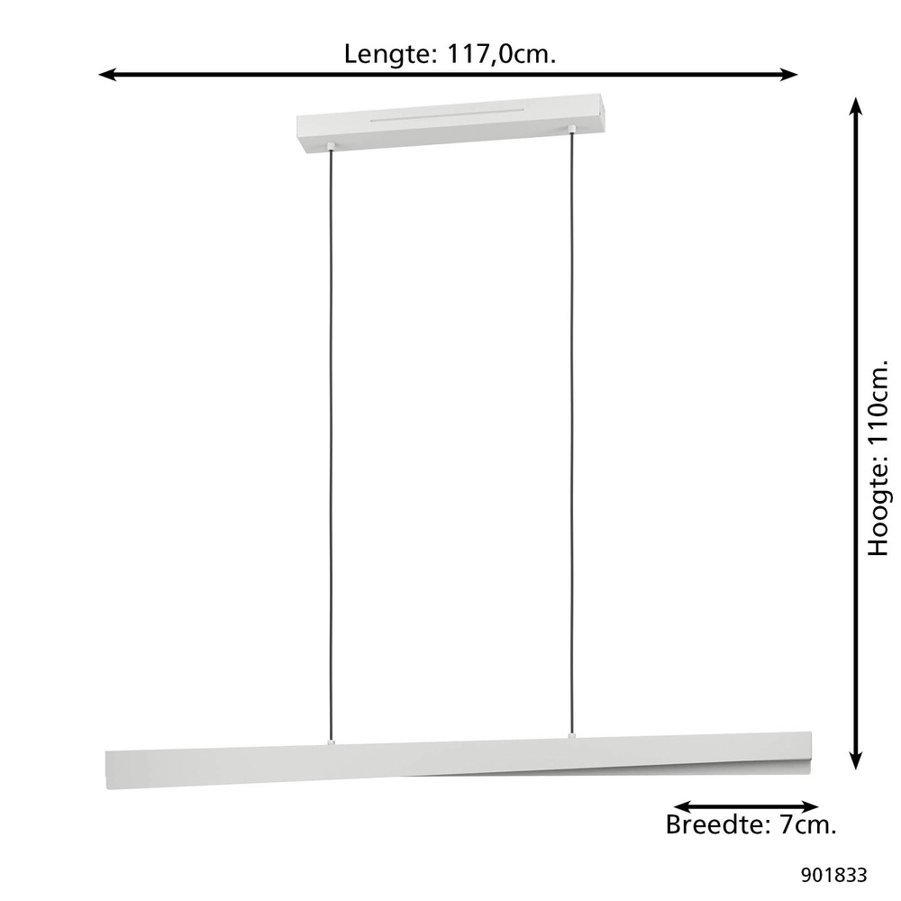 Suspension intelligente Bolognano-Z Design Gris Eglo 9008606360154