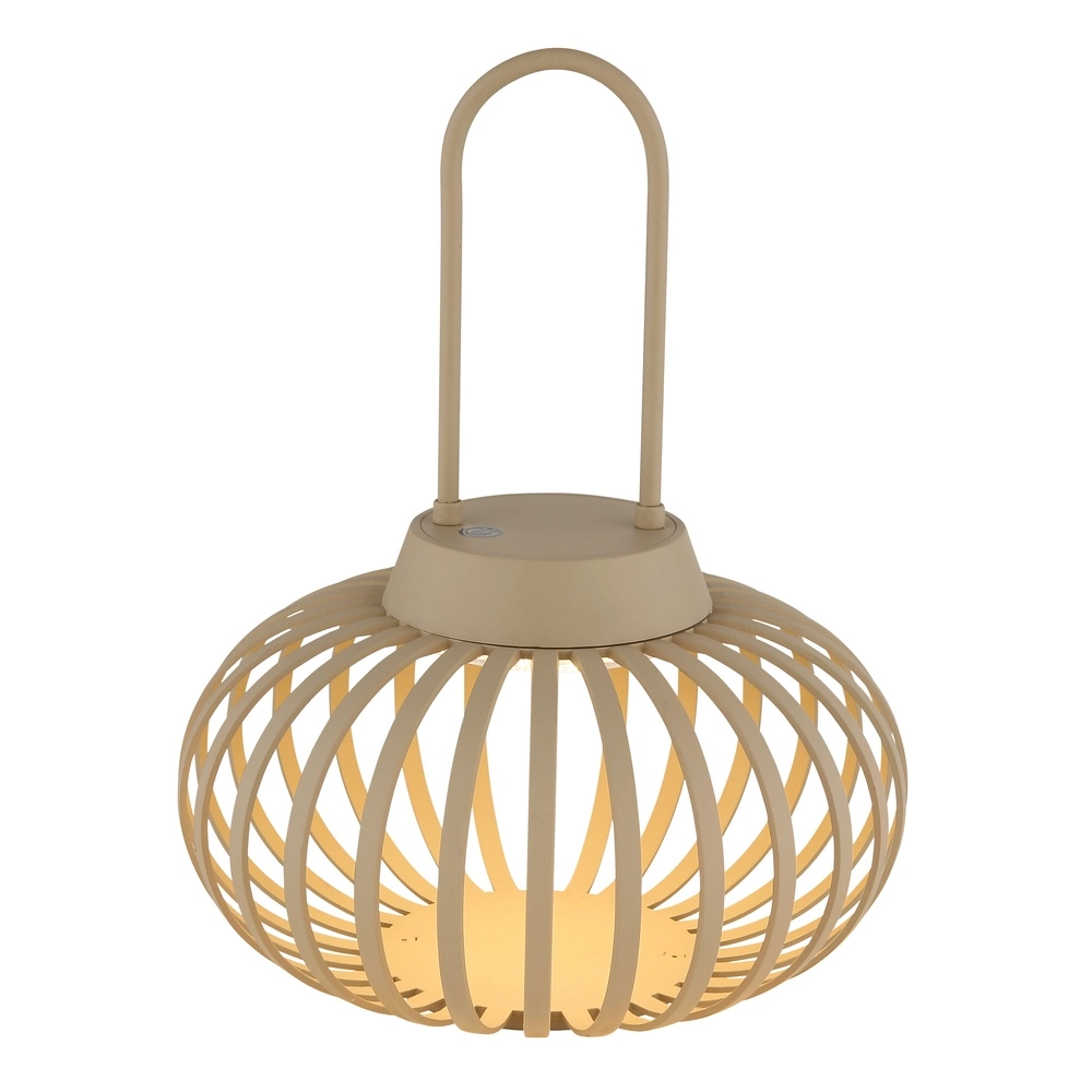 Lampe de table moderne Allegra brun sable