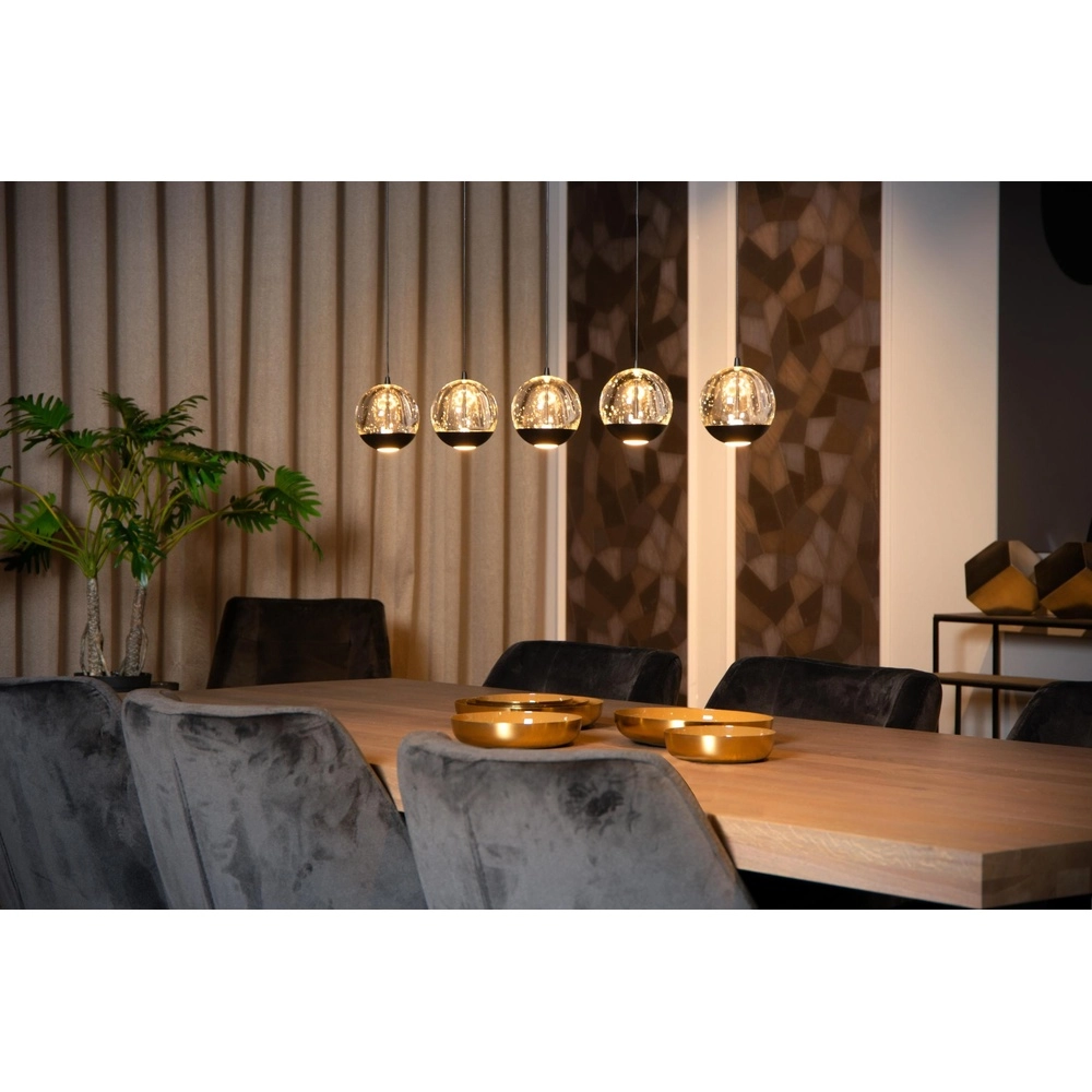 Lampe pendante de conception Sentubal Noir à 5 lumières Lucide 5411212134578