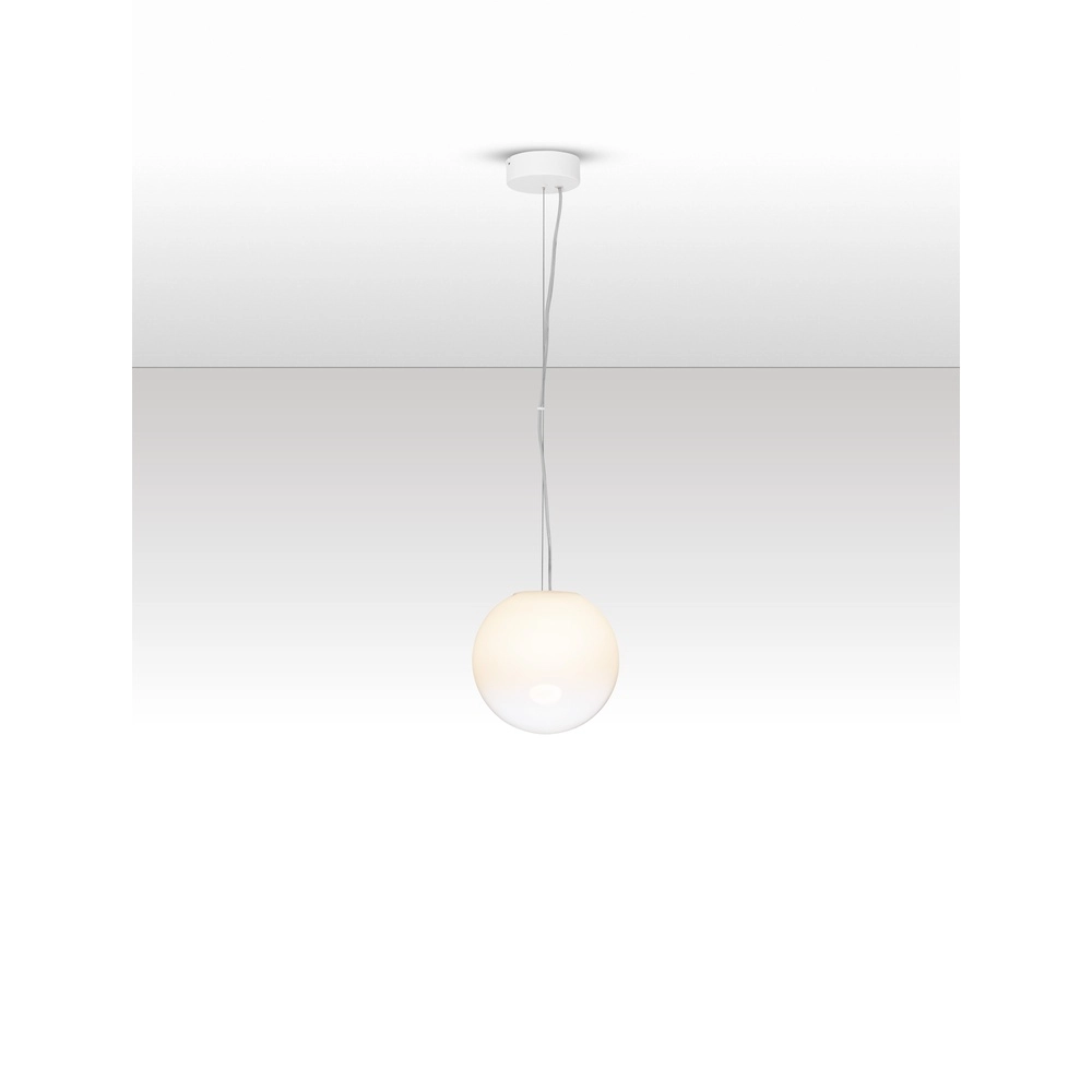 Suspension blanche Bolita ampoule Ø 20cm Suspension blanche Bolita ampoule Ø 20cm