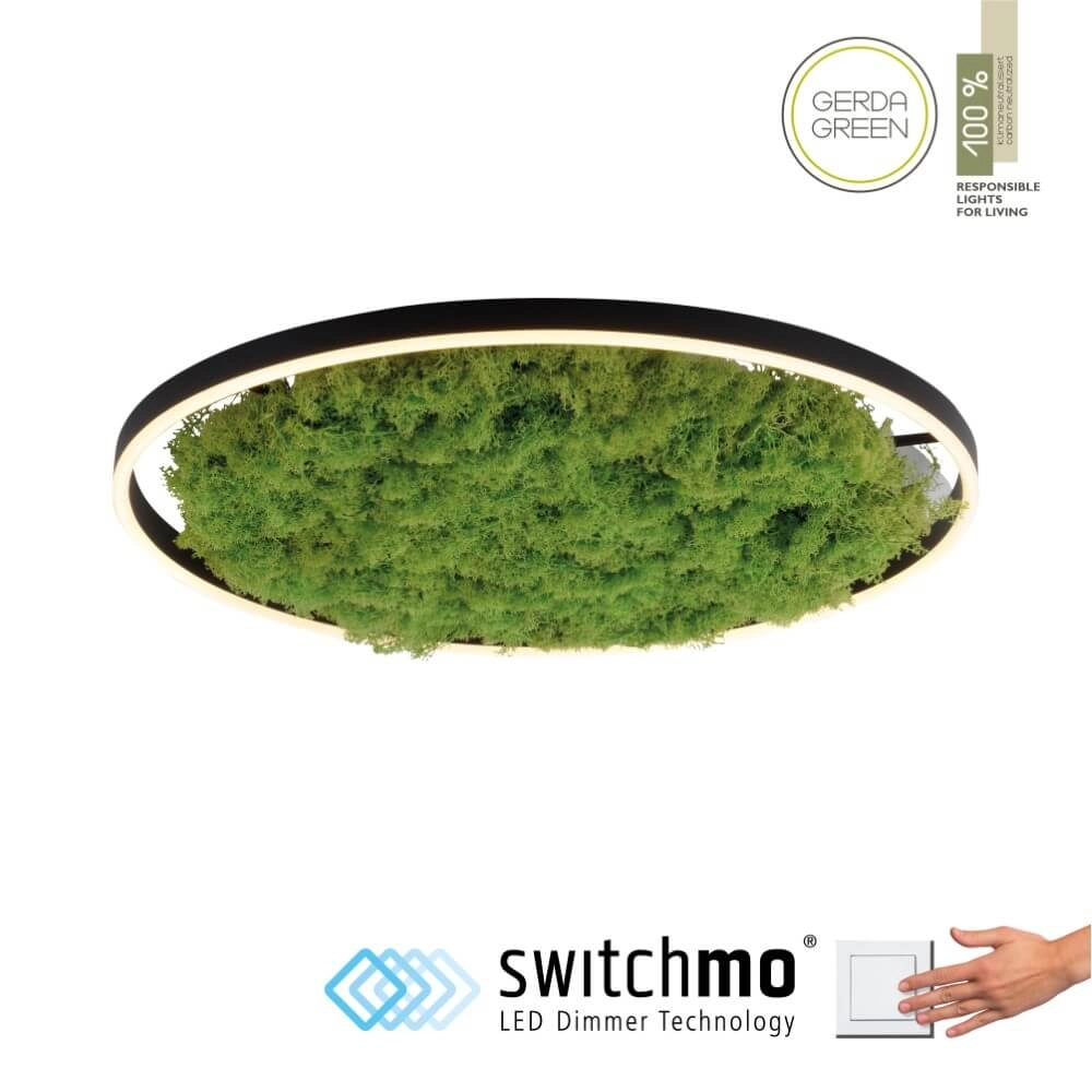 Plafonnier Green Ritus avec mousse Ø 58,5cm Just Light 4043689994808