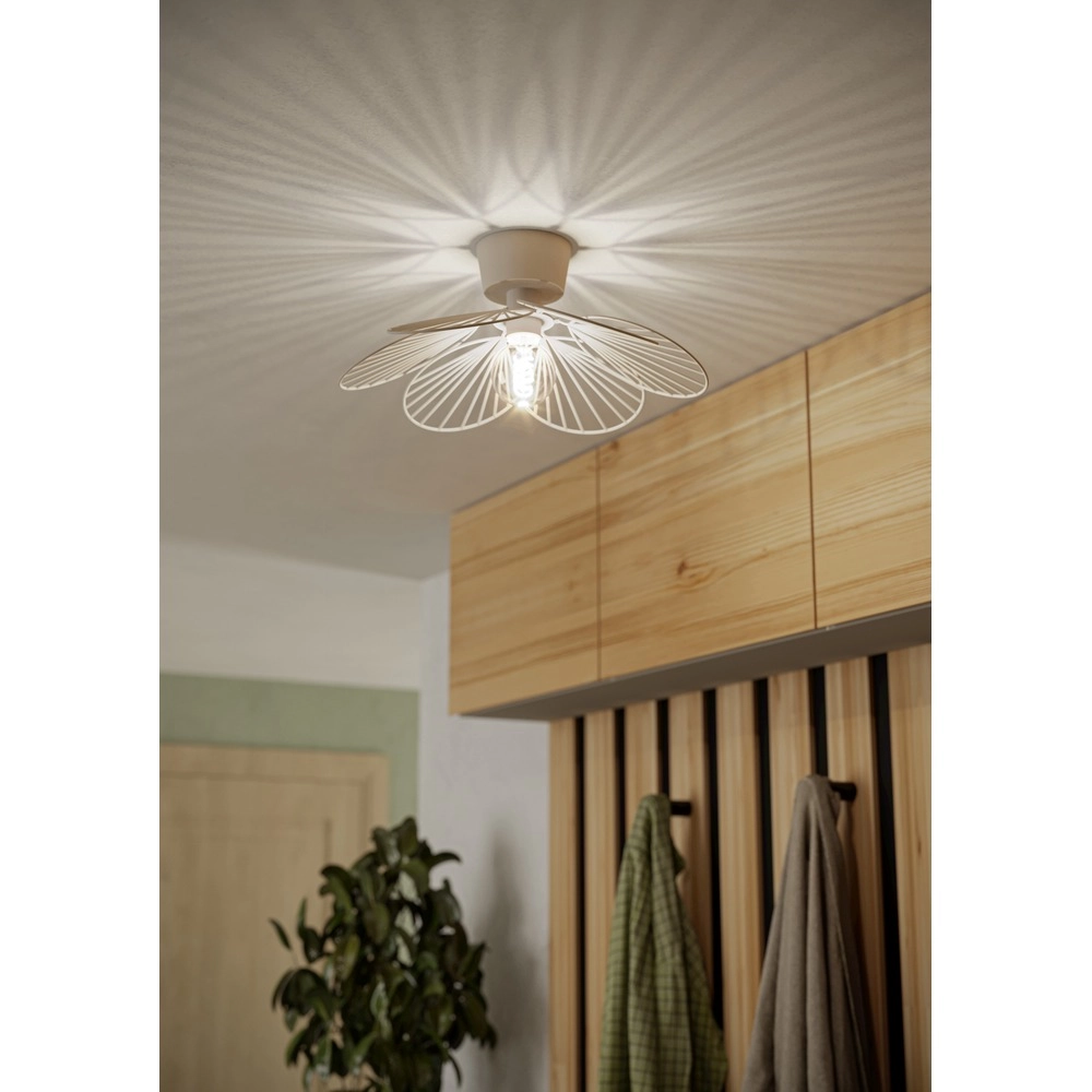 Lampe de plafond Binacua brun sable Ø 45 cm Eglo 9008606405954