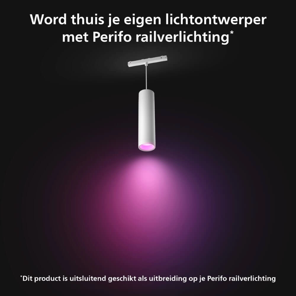 Hue Perifo - White and color lampe suspendue à extension blanche Philips 8719514407503