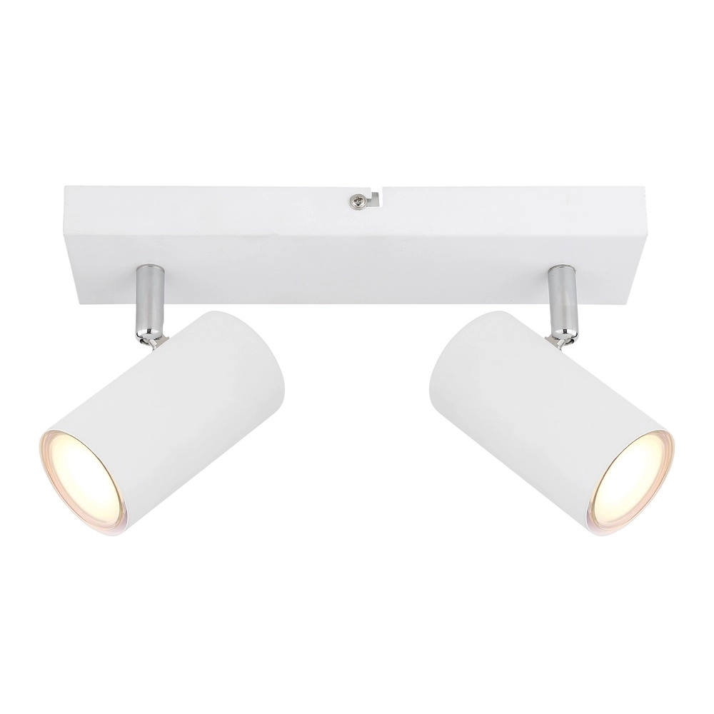 Lampe de plafond à deux lampes Robby Blanc Globo 9007371433520