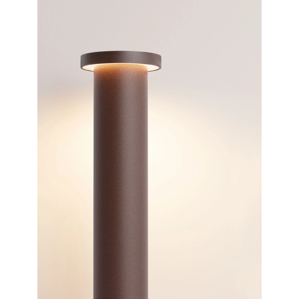 Éclairage de chemin moderne Bast brun rouille 45cm - 2700K Lyora 5212017497659