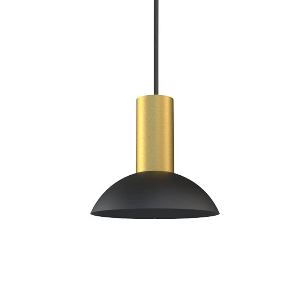 Lampe suspendue Hermanos noir avec de l'or