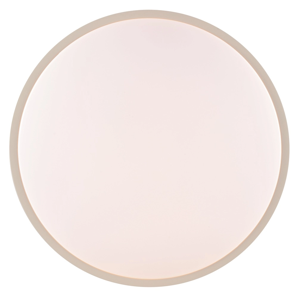 Éclairage de plafond Solistra brun sable avec Ø blanc 44,5 cm Brilliant 4004353478994