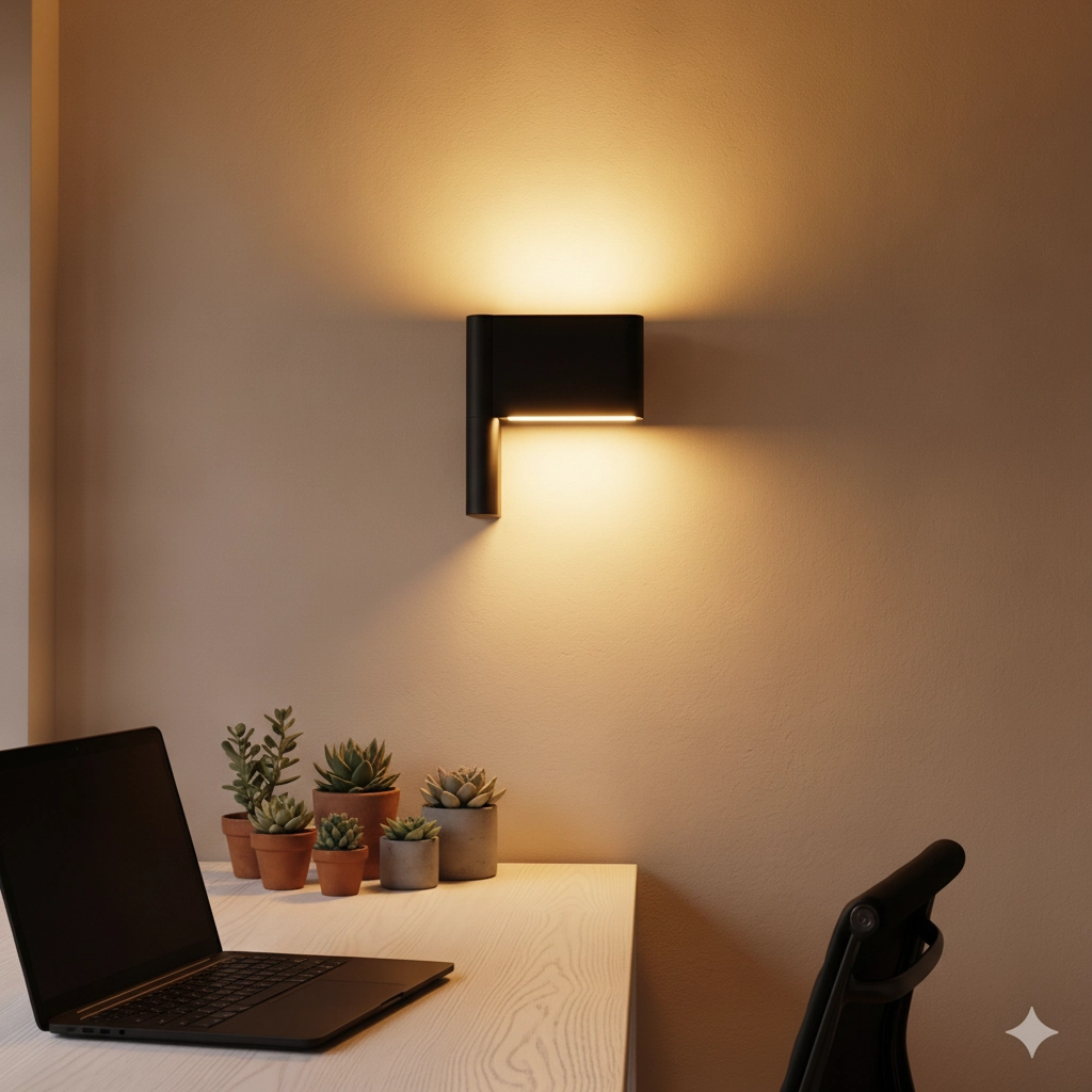 Applique murale Flusso noir