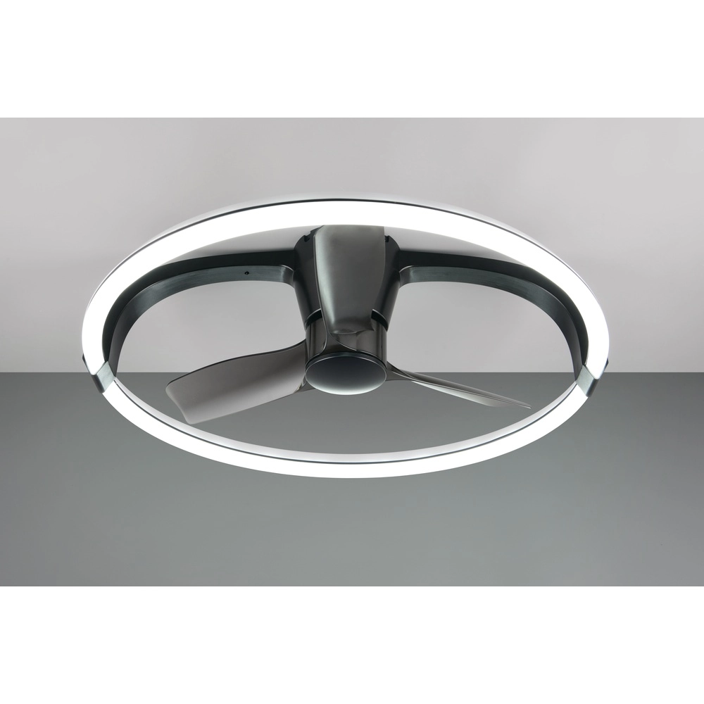 Ventilateur de maison intelligente Stockholm noir Ø 73,5 Tuya Trio 4017807693133