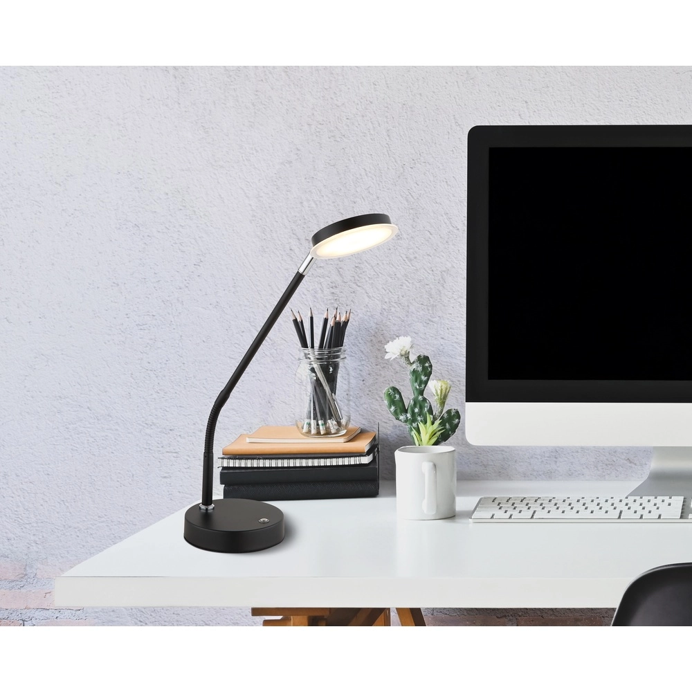 Lampe de bureau Silvio Noir Globo 9007371583164