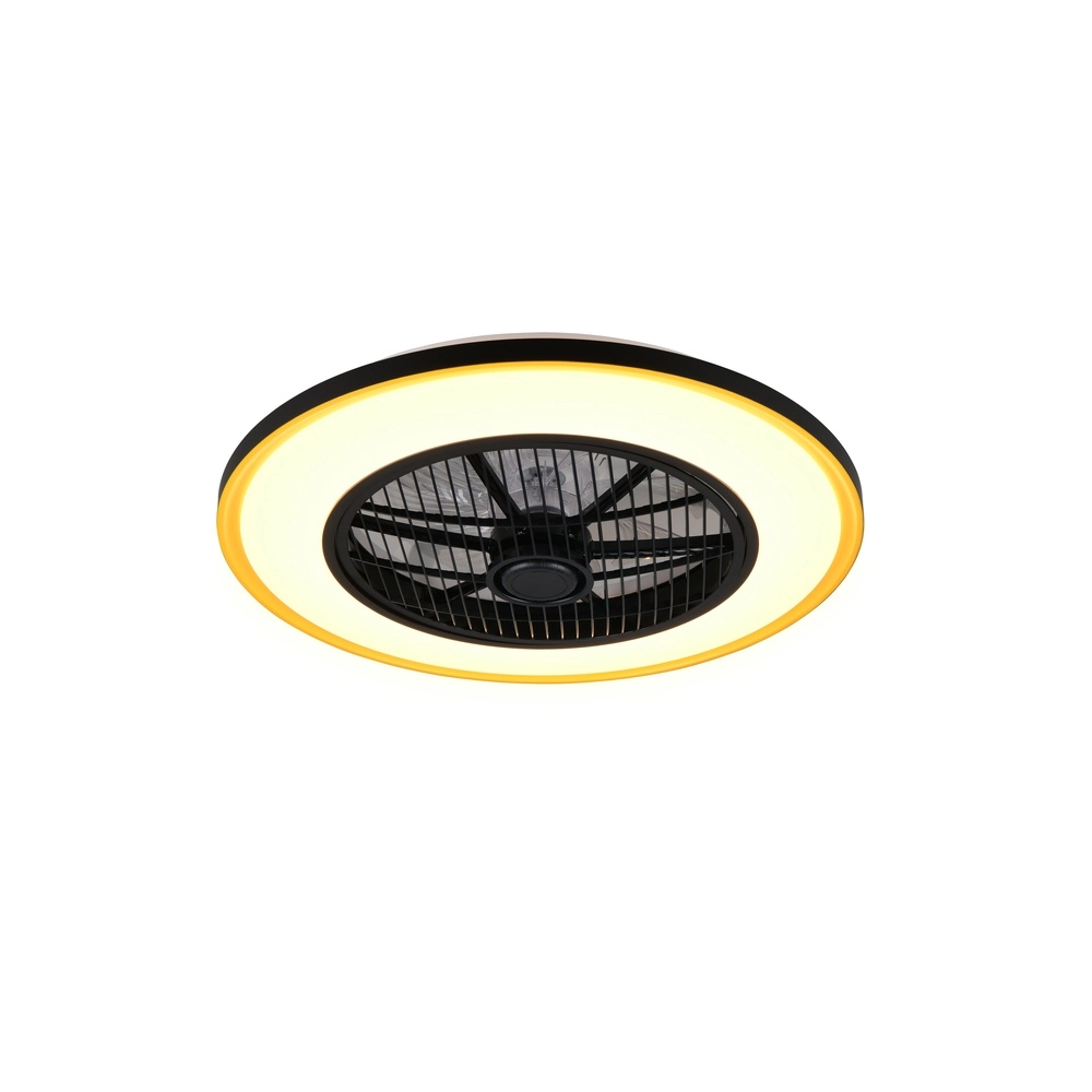 Ventilateur de plafond Varpula noir avec or Trio 4017807688597