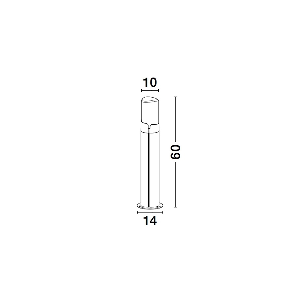 Lampe de jardin élégante Pyro gris Lyora 5212017429124