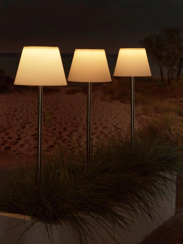 Lampe solaire sur pied Maspalomas Acier inoxydable Luxform 8719099201893