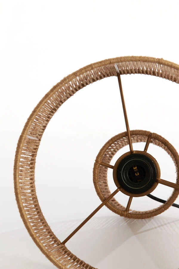 Lampe de table en rotin Lavatera Ø 30cm Light & Living 8717807676193