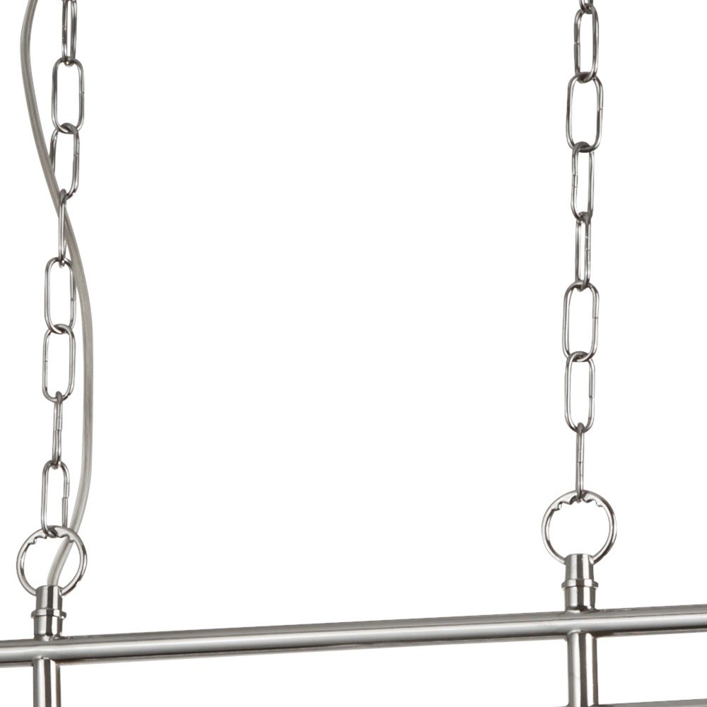 Lampe suspendue Pyramid 3 gris clair Searchlight 5053423132211