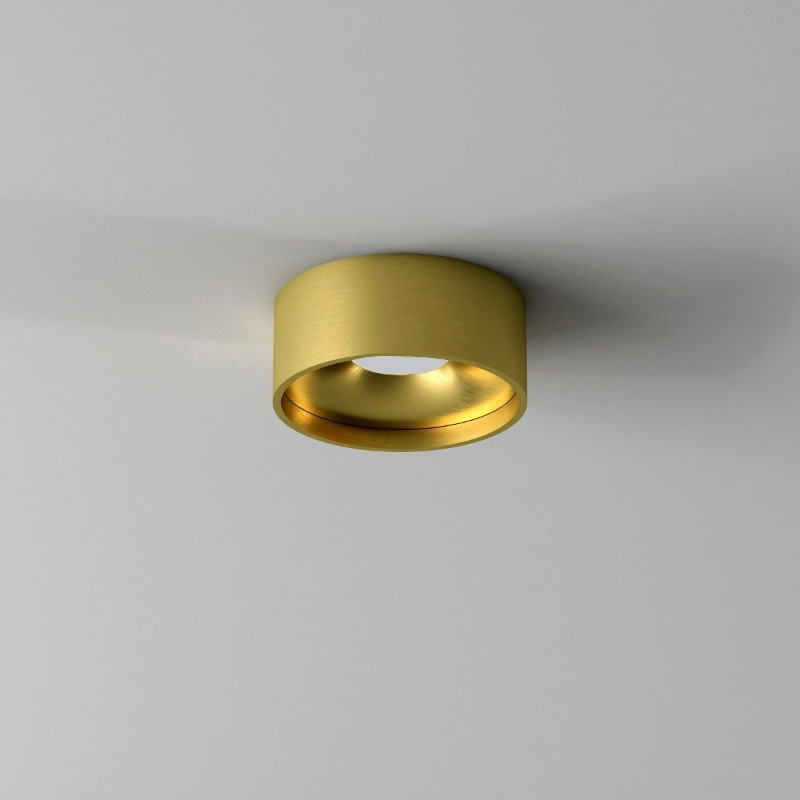 Éclairage de plafond de salle de bain Oran Ø 12cm - Or brossé Artdelight 8720701103887