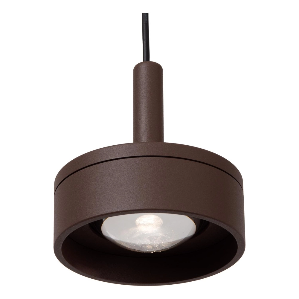 Lampe pendante de conception Lenz brun rouille Ø 11cm IP54 Lucide 5411212334091