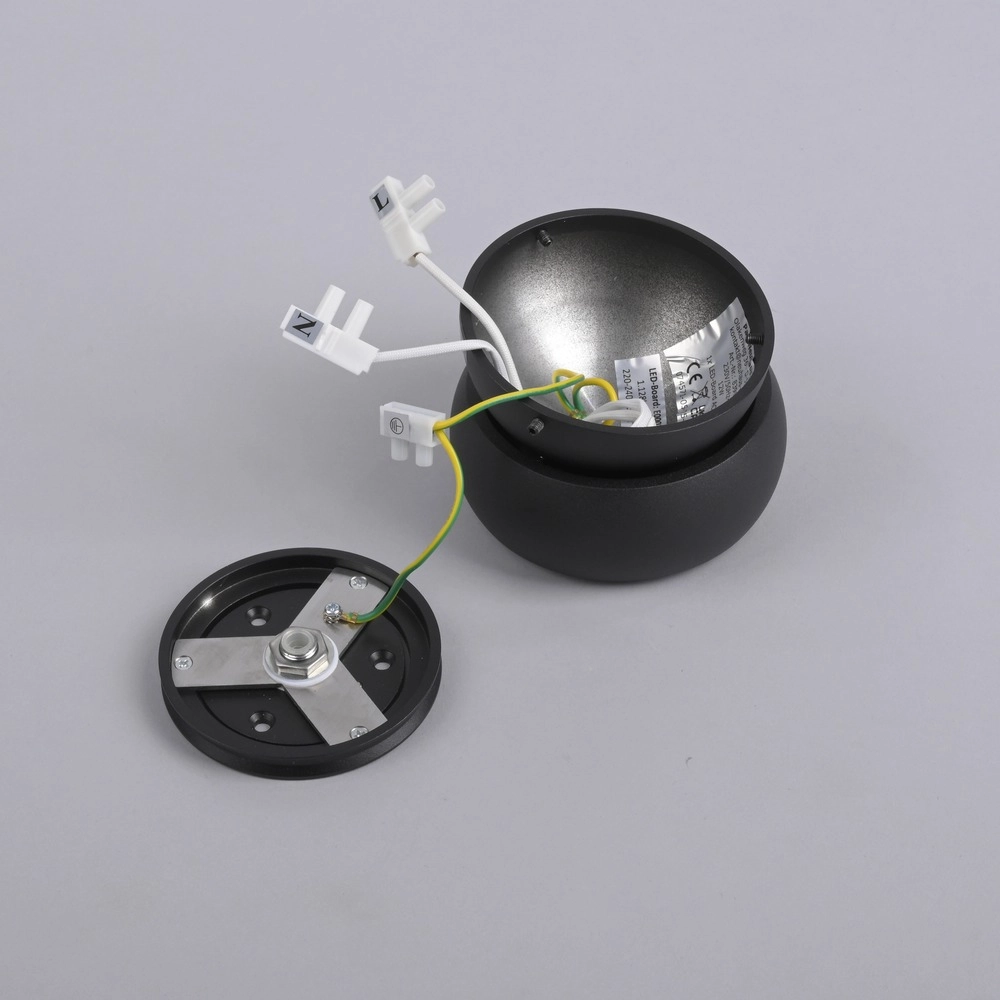 Projecteur noir monté en surface Pure Move Ø 11cm - Plomb Paul Neuhaus 4012248395745