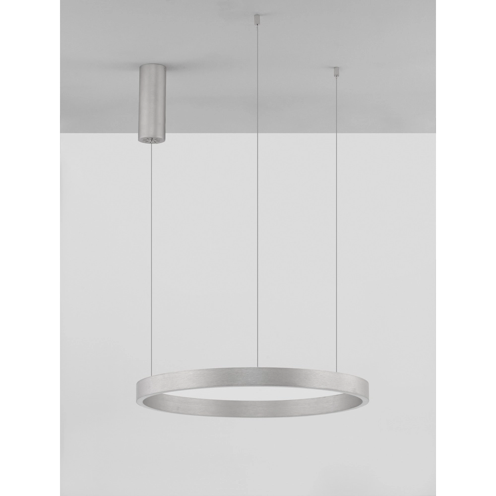 Suspension design Elowen gris argenté Ø 60cm Lyora 5212017439079