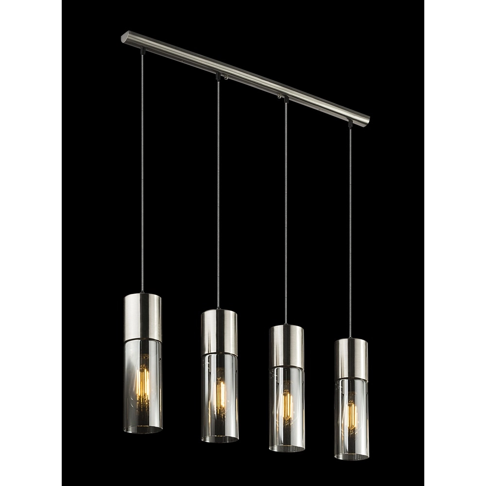 Lampe suspendue à 4 lumières Annika Conception en nickel Globo 9007371382200