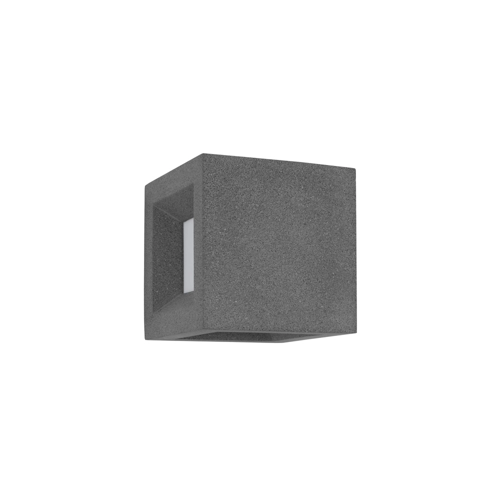 Applique murale carrée Castro noir Lyora 5212017426925