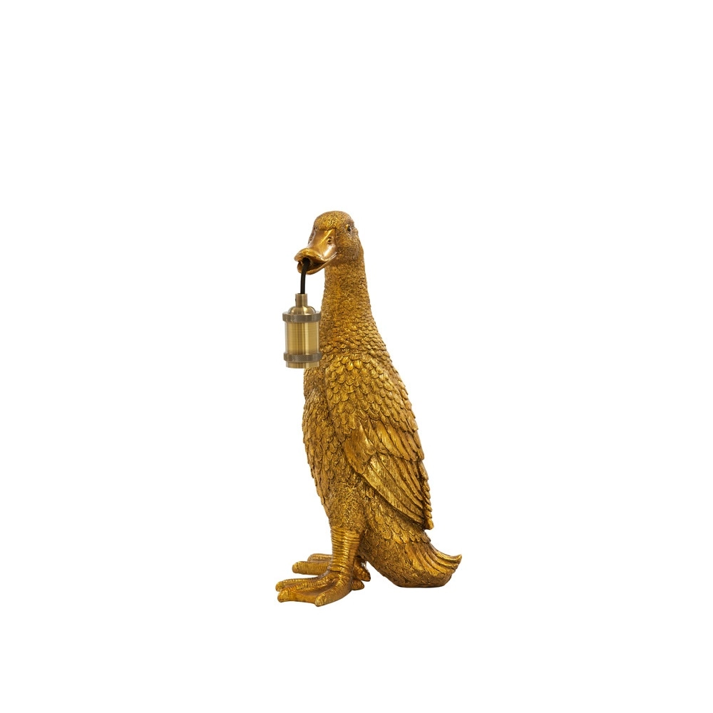 Lampe de table Duck Bronze canard 48,5 cm Light & Living 8717807675561
