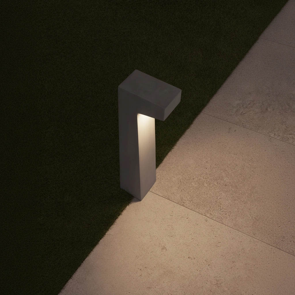 Lampe de jardin design Aran gris béton