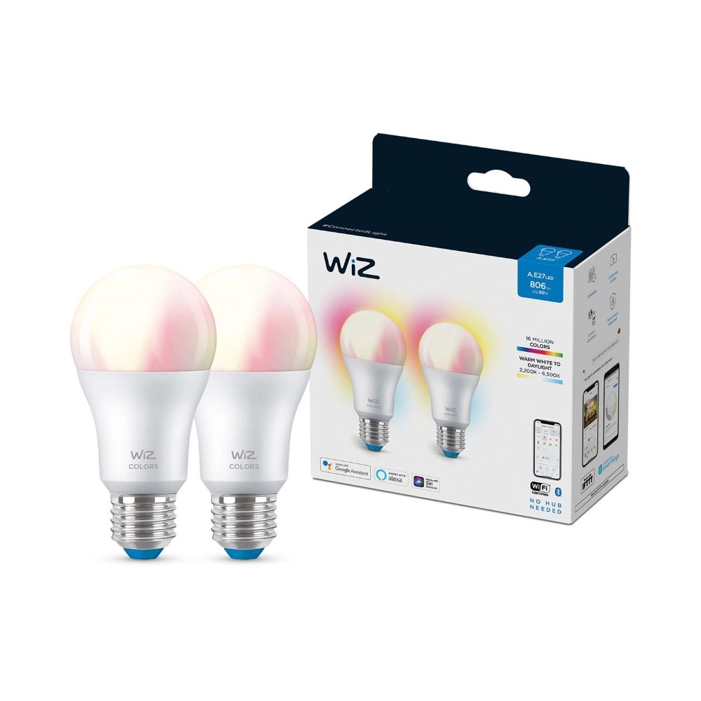 Ensemble 2x 8,5W - E27 - Led WiZ 8719514550094