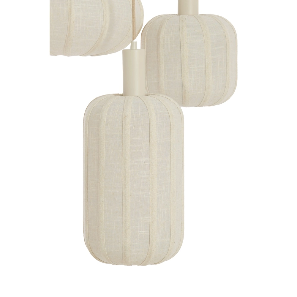 Lampe pendante 3L Vide Tufia Crème pour lin Light & Living 8717807816742
