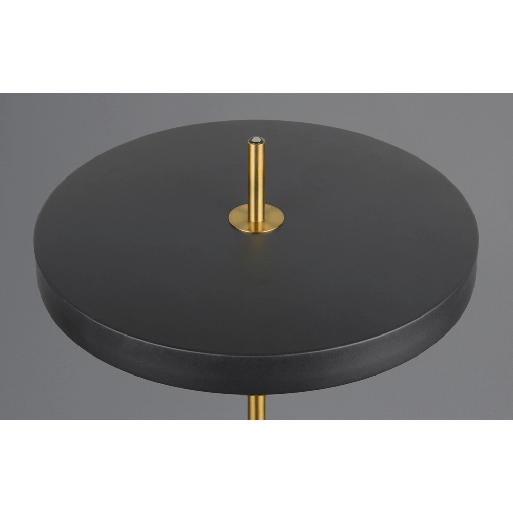 Lampadaire moderne Keaton noir avec or Trio 4017807655926