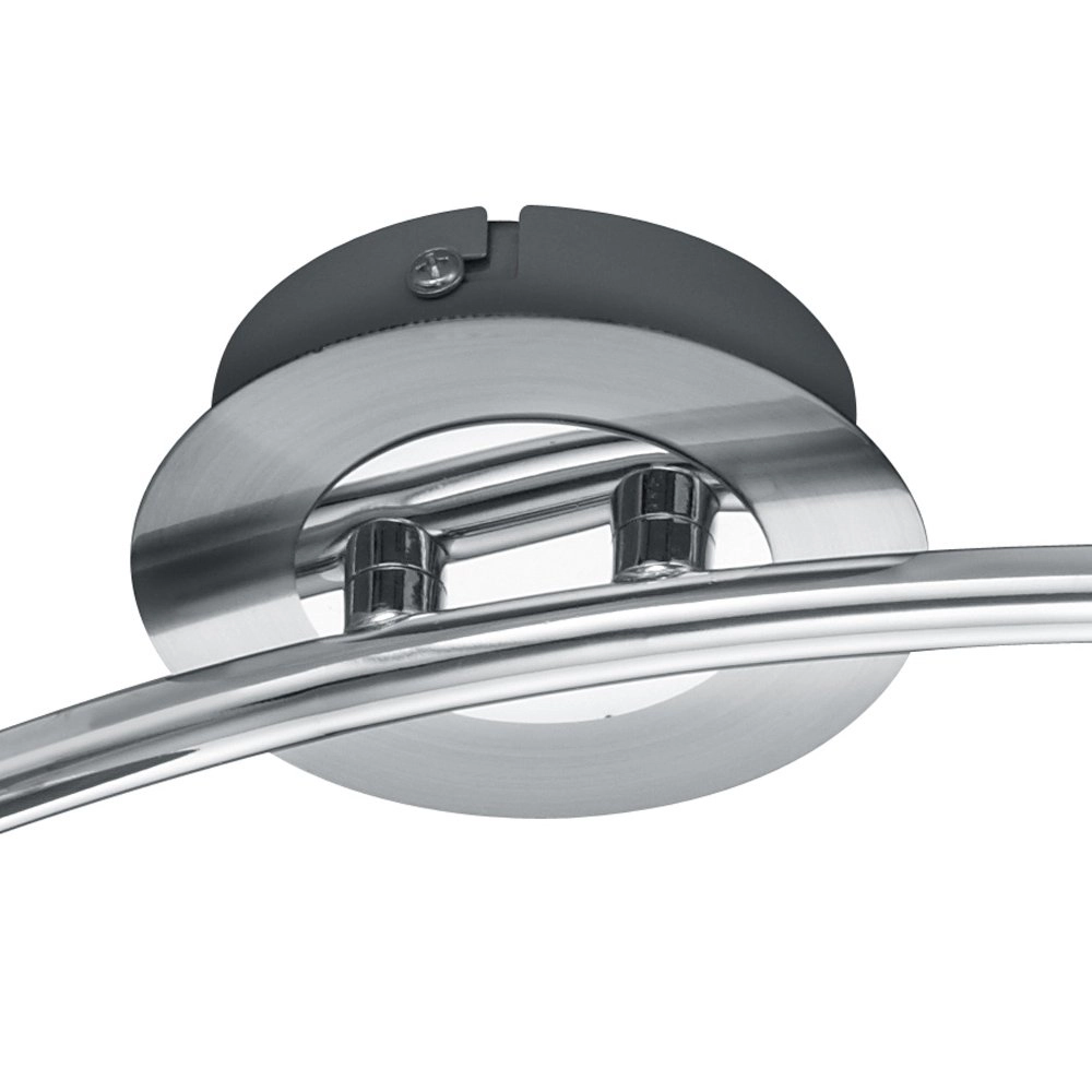 Spot de plafond LED Levisto 3 lumières nickel mat Trio 4017807281675