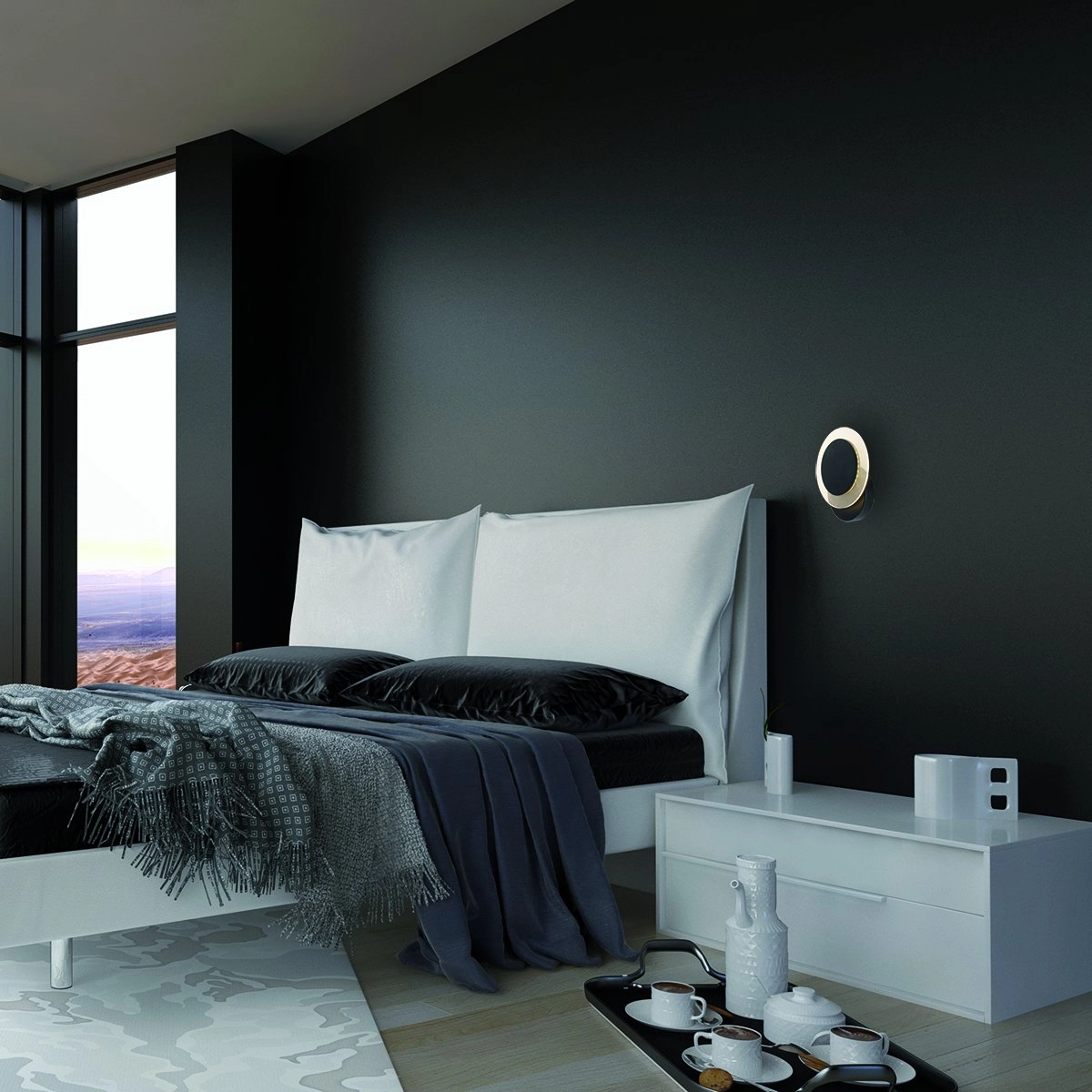 Plafonnier orientable Lido 17 cm noir Steinhauer 8712746131970