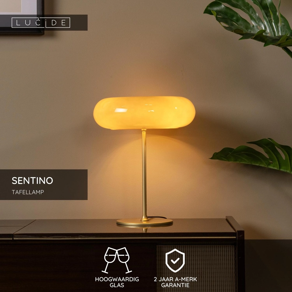 Lampe de table Sentino Ø taupe 30 cm Lucide 5411212106353