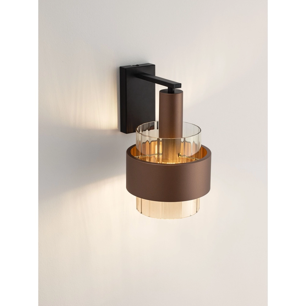Lampe murale moderne Serena Café brun Lyora 5212063501201