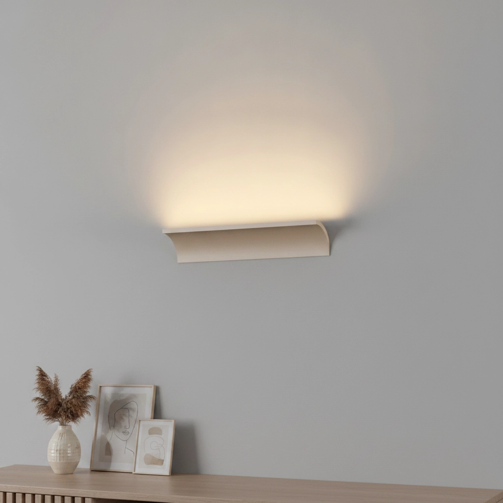 Lampe murale indirecte Malibu Haut - champagne