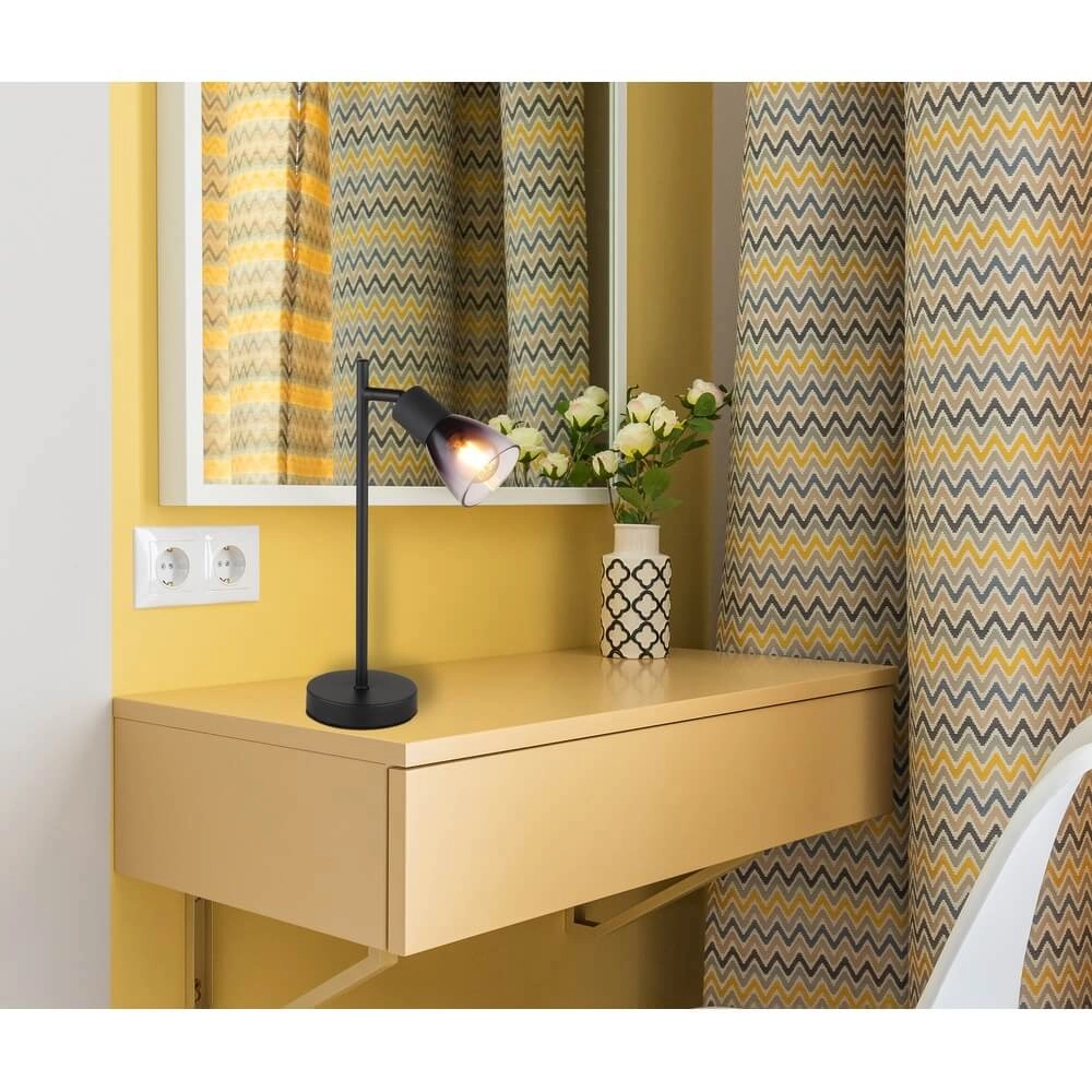 Lampe de table noire Satella cheville Globo 9007371452934