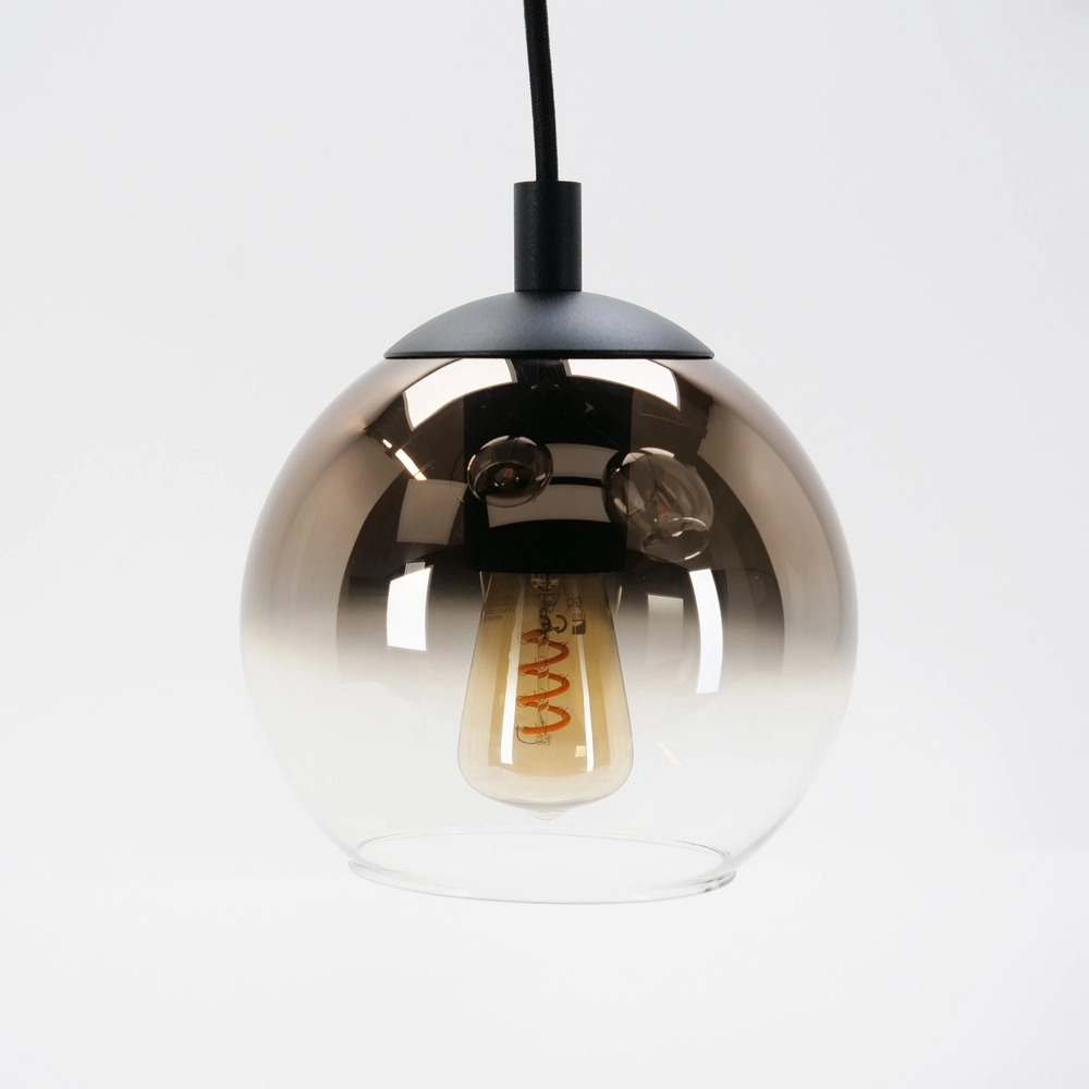 Suspension Ariscani 1 3 lumières noir rond Eglo 9008606358069