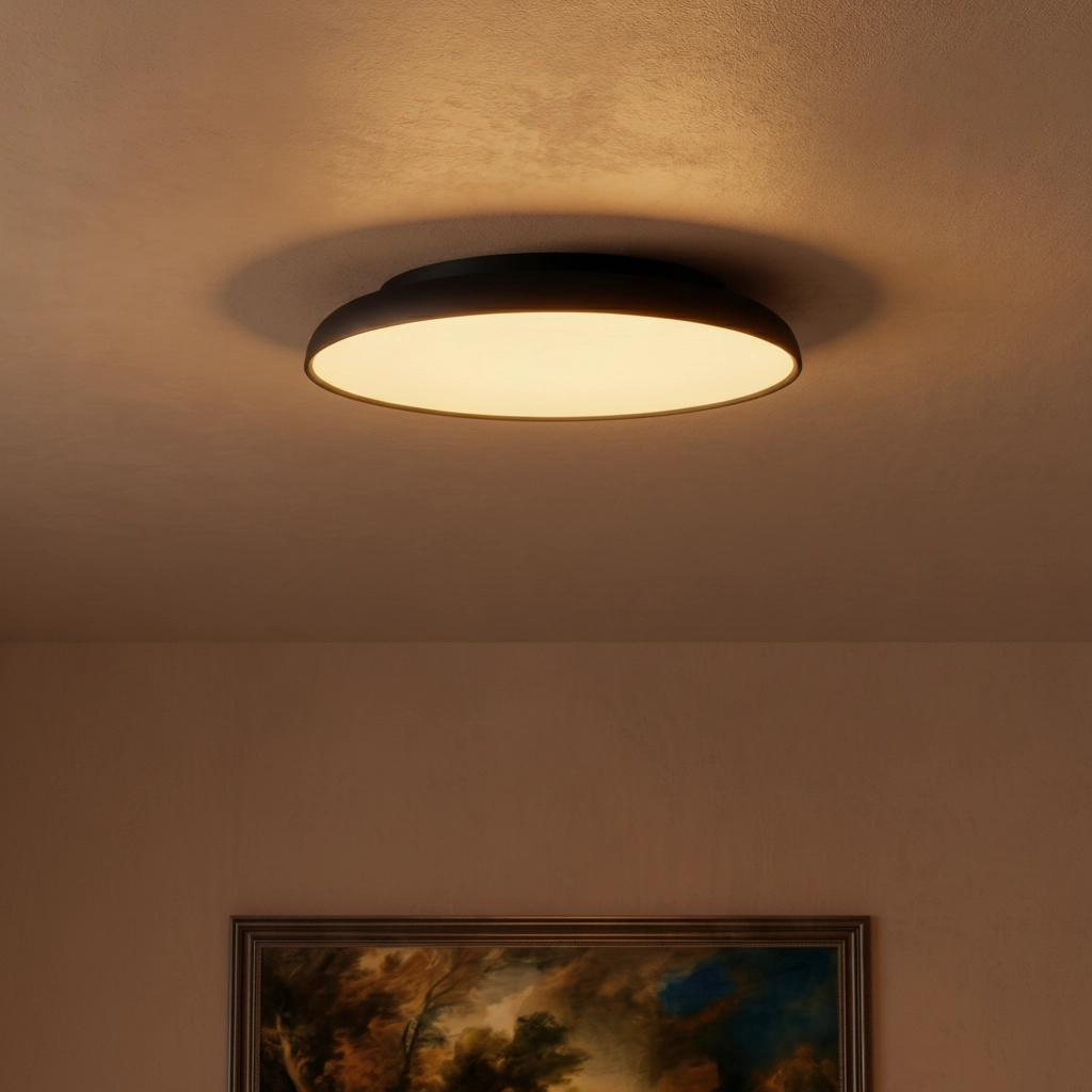 Plafonnier Linus noir Ø 45cm