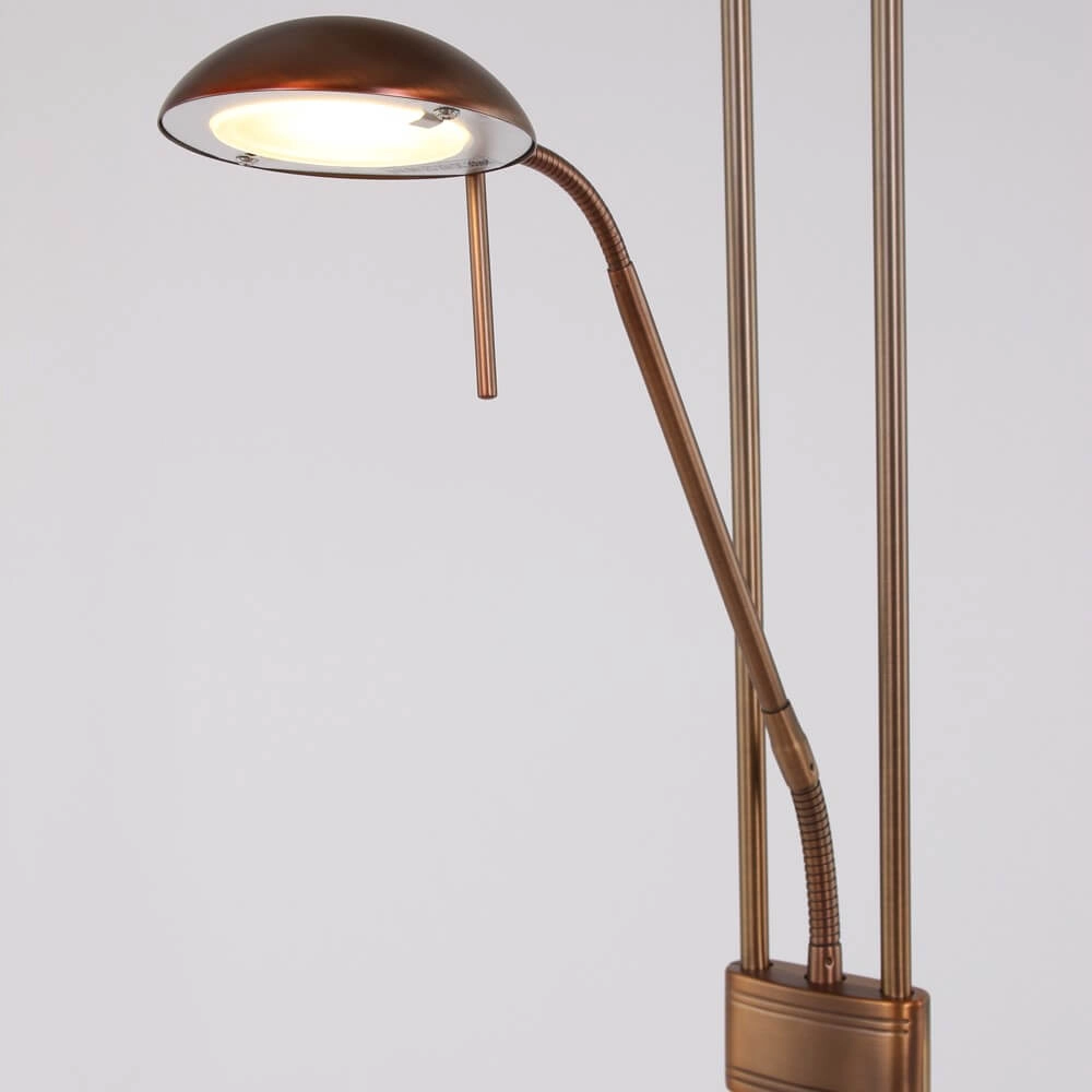 Lampadaire LED mexlite Up 180cm - Brun bronze 3000K Steinhauer 8712746096347