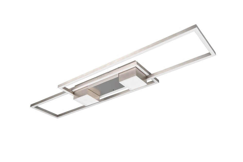 Plafonnier LED 100x28 Albany acier inoxydable Trio 4017807610284