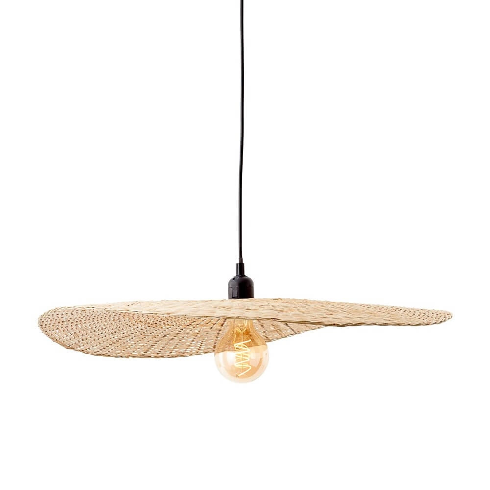 Lampe suspendue en rotin Jefter Ø60cm