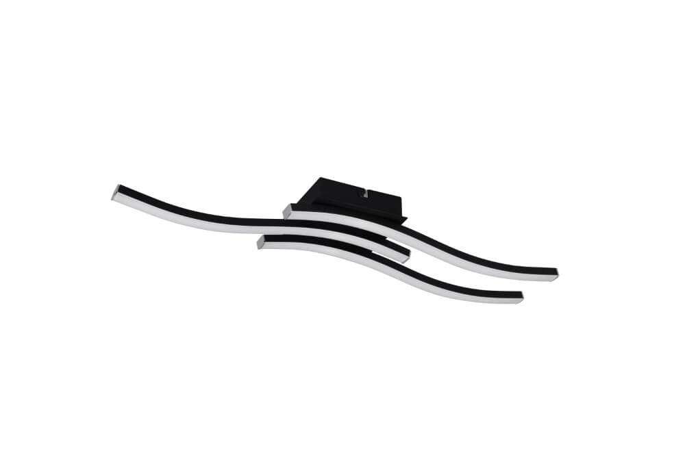 Plafonnier Route LED 4000K noir Trio 4017807521757