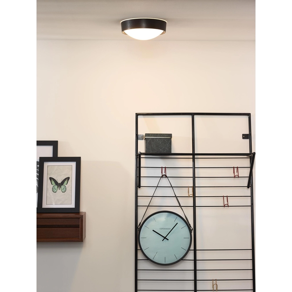 Éclairage de plafond Lex Ø 25cm noir Lucide 5411212082299