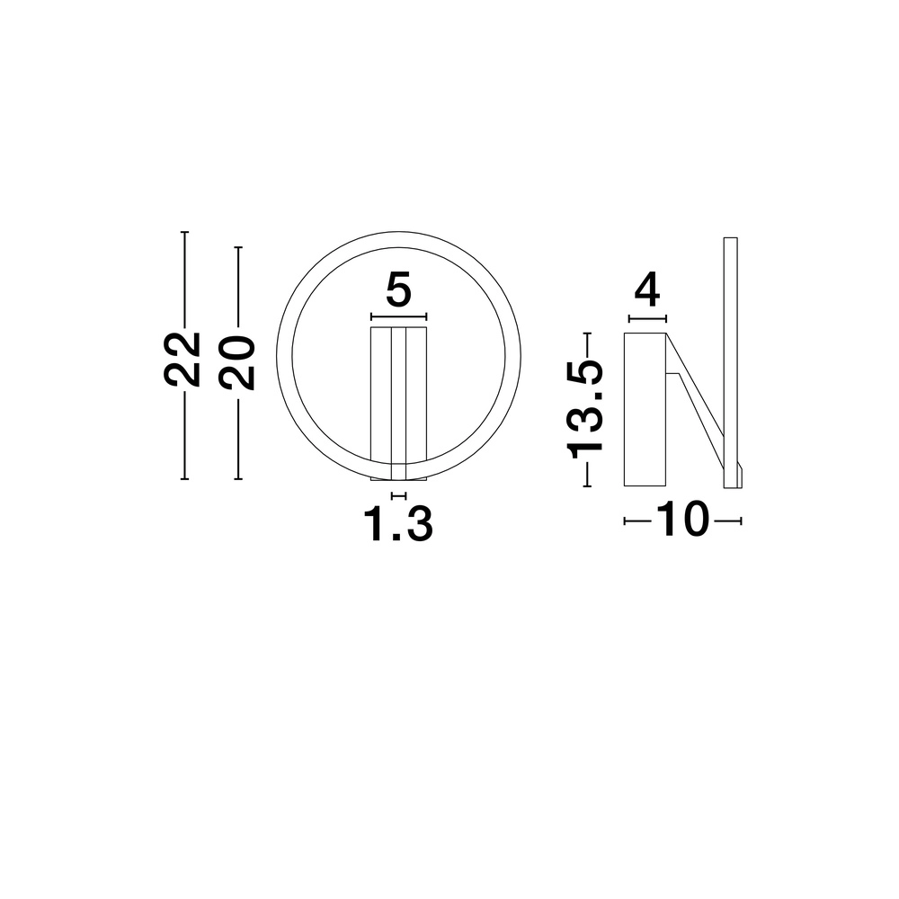 Applique murale design Tilia Brun moka Lyora 5212017461919