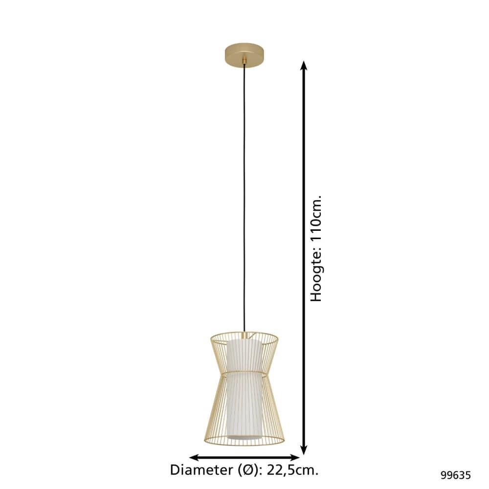 Lampe suspendue Maseta fil d'or Eglo 9002759996352