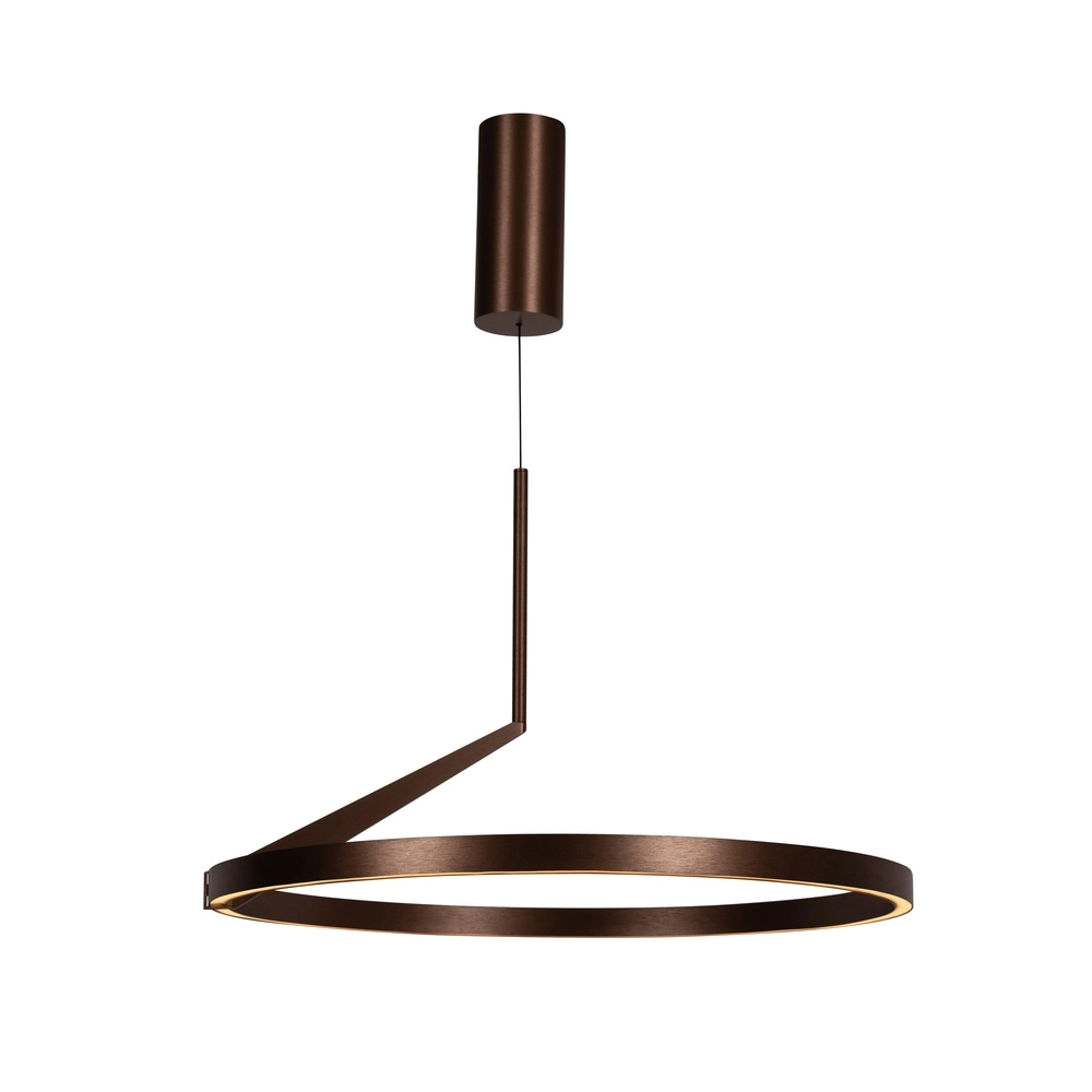 Suspension LED élégante Applause Rouge cuivré - Ø 60cm