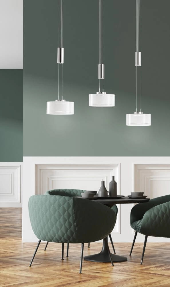 Lampe de salle à manger Lavin avec 3 capotes Fischer & Honsel 4001133604499